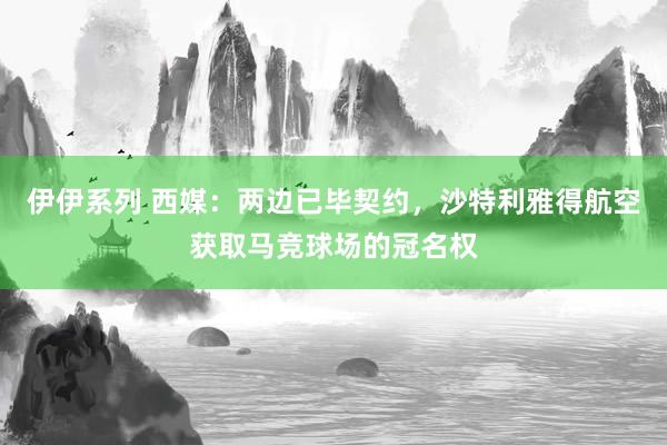 伊伊系列 西媒:两边已毕契约,沙特利雅得航空获取马竞球场的冠名权