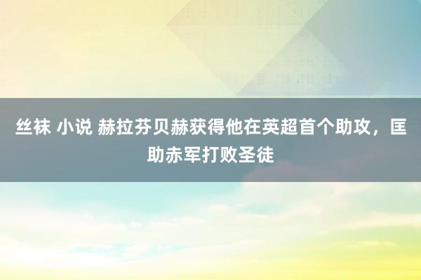 丝袜 小说 赫拉芬贝赫获得他在英超首个助攻，匡助赤军打败圣徒